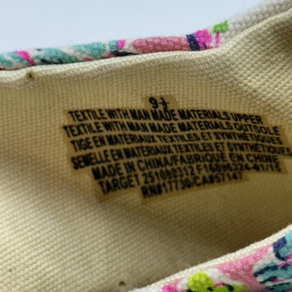 Lilly Pulitzer For Target Espadrille Flats Nosey Posey Size 9.5‎ Shoes